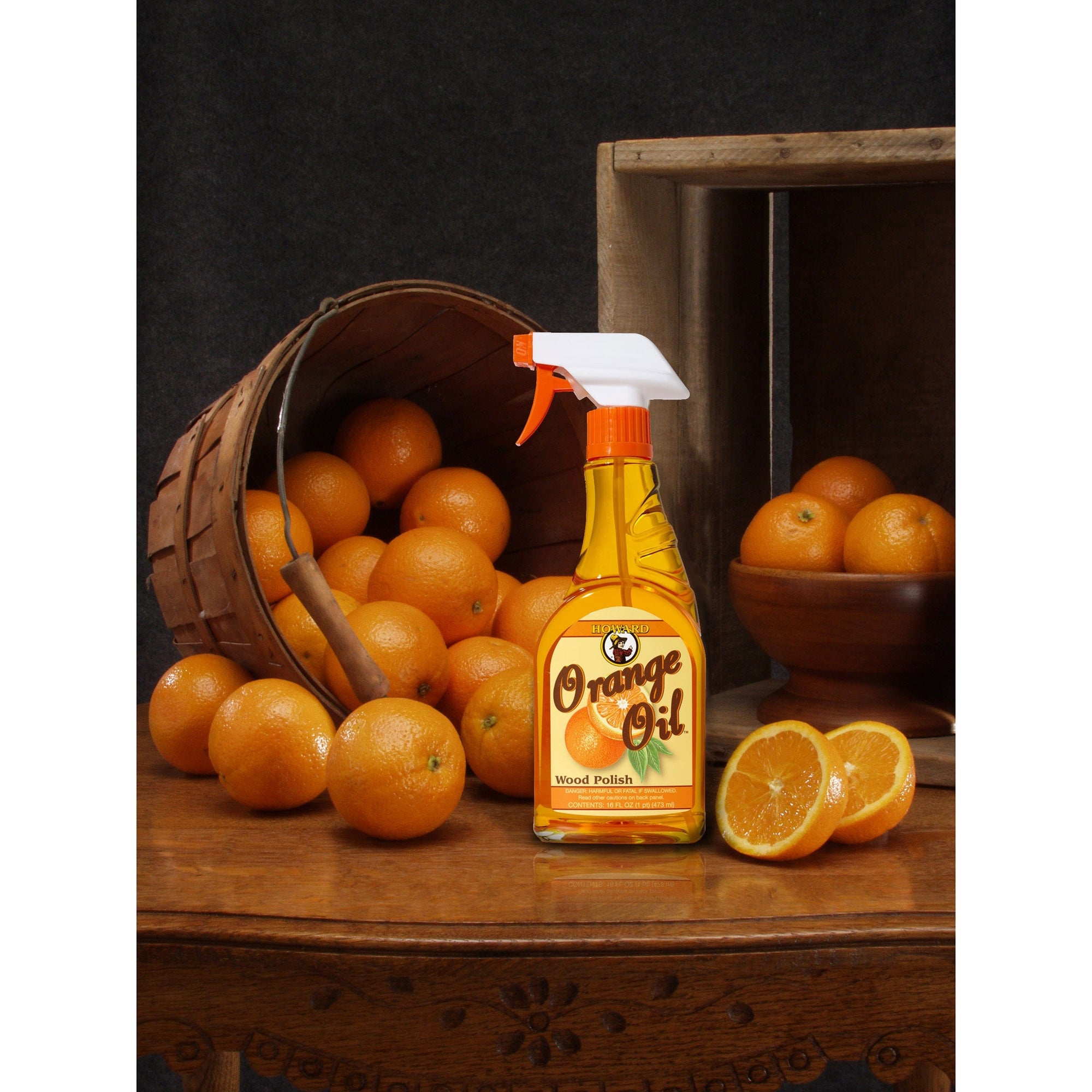 Orange Oil Wood Polish - Spray Bottle - 16 oz