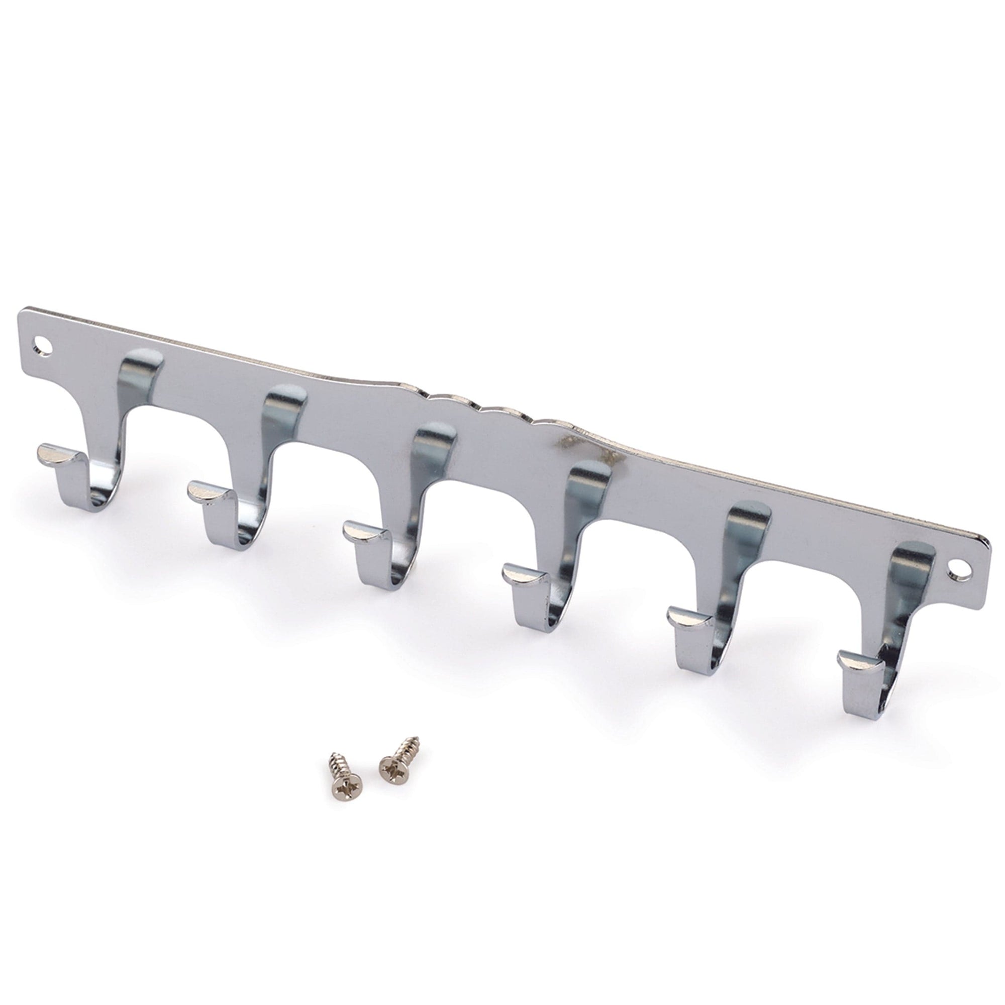 6-Hook Strip Nickel Plated alt 0