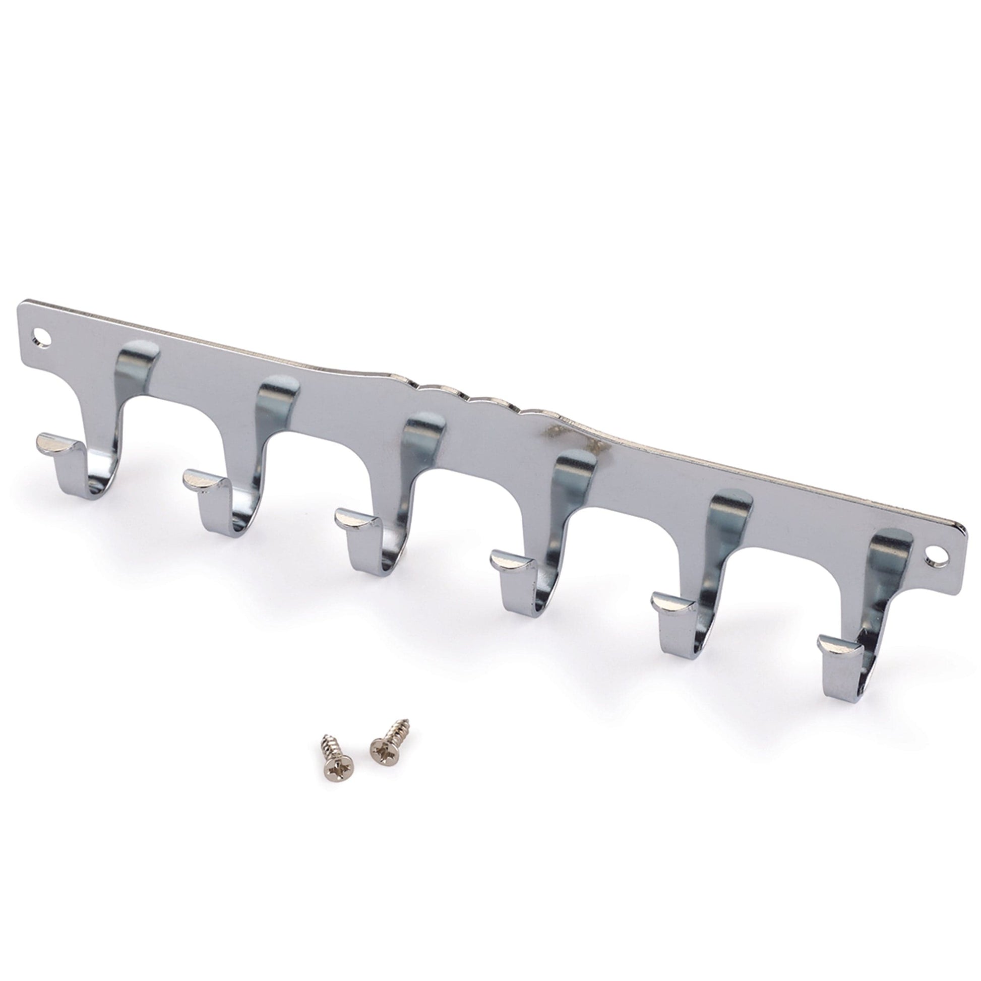6-Hook Strip Nickel Plated alt 0