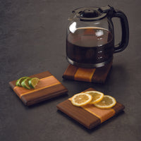 3/4" x 5" x 16" Walnut, Maple & Yellowheart Cutting Board Kit alt 0