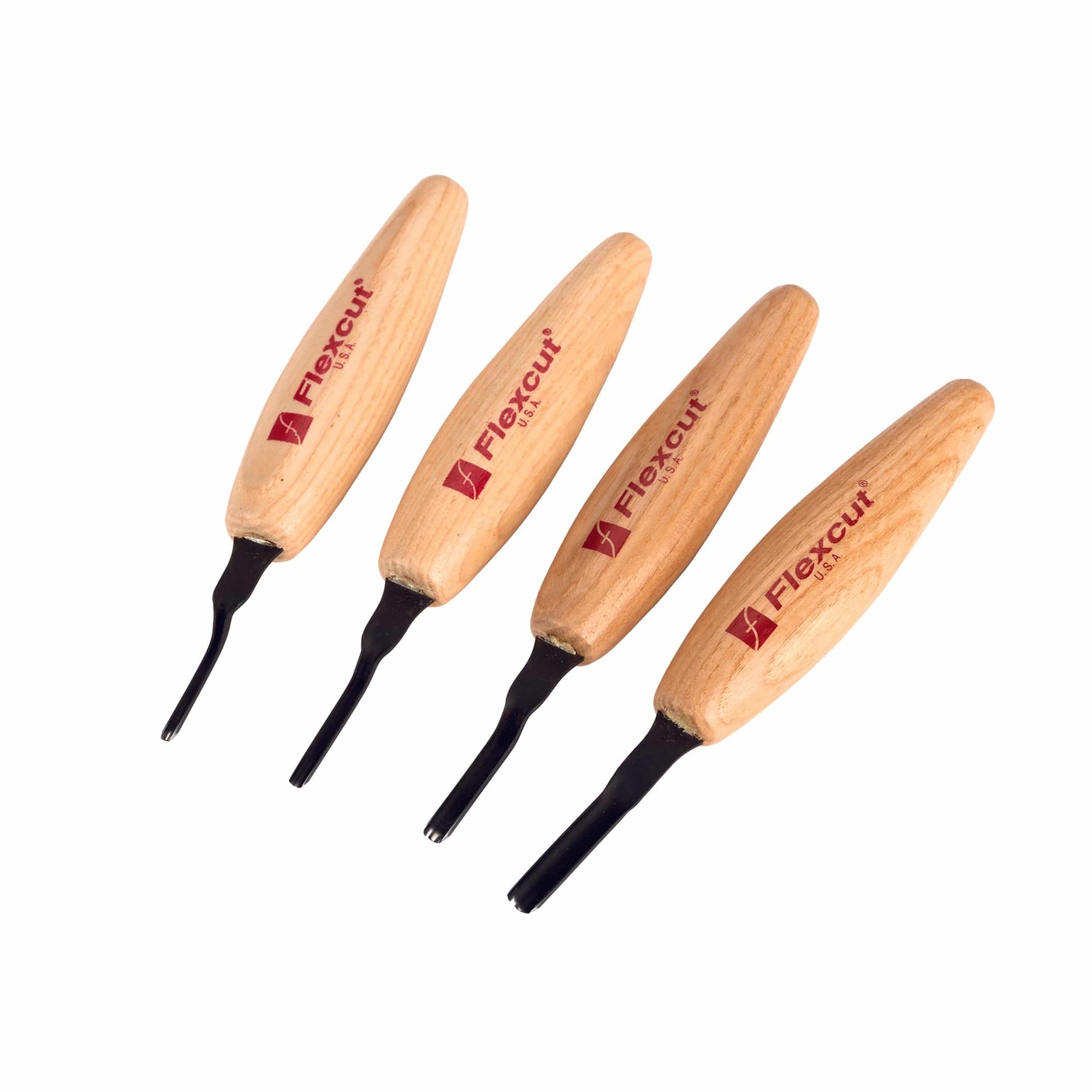 Shallow U-Gouge Micro Tool Set - 4 Piece alt 0