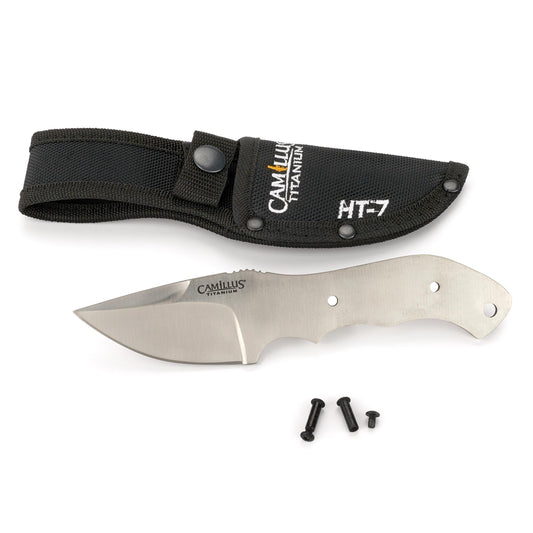HT-7 Fixed Blade Knife for Hunting and Fishing - 7" - Unfinished Kit alt 0