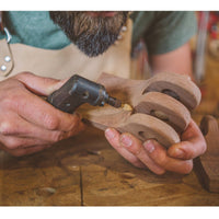 Original Flame Burr, 1/8" Shaft, Coarse (1/4" x 1/2") alt 0