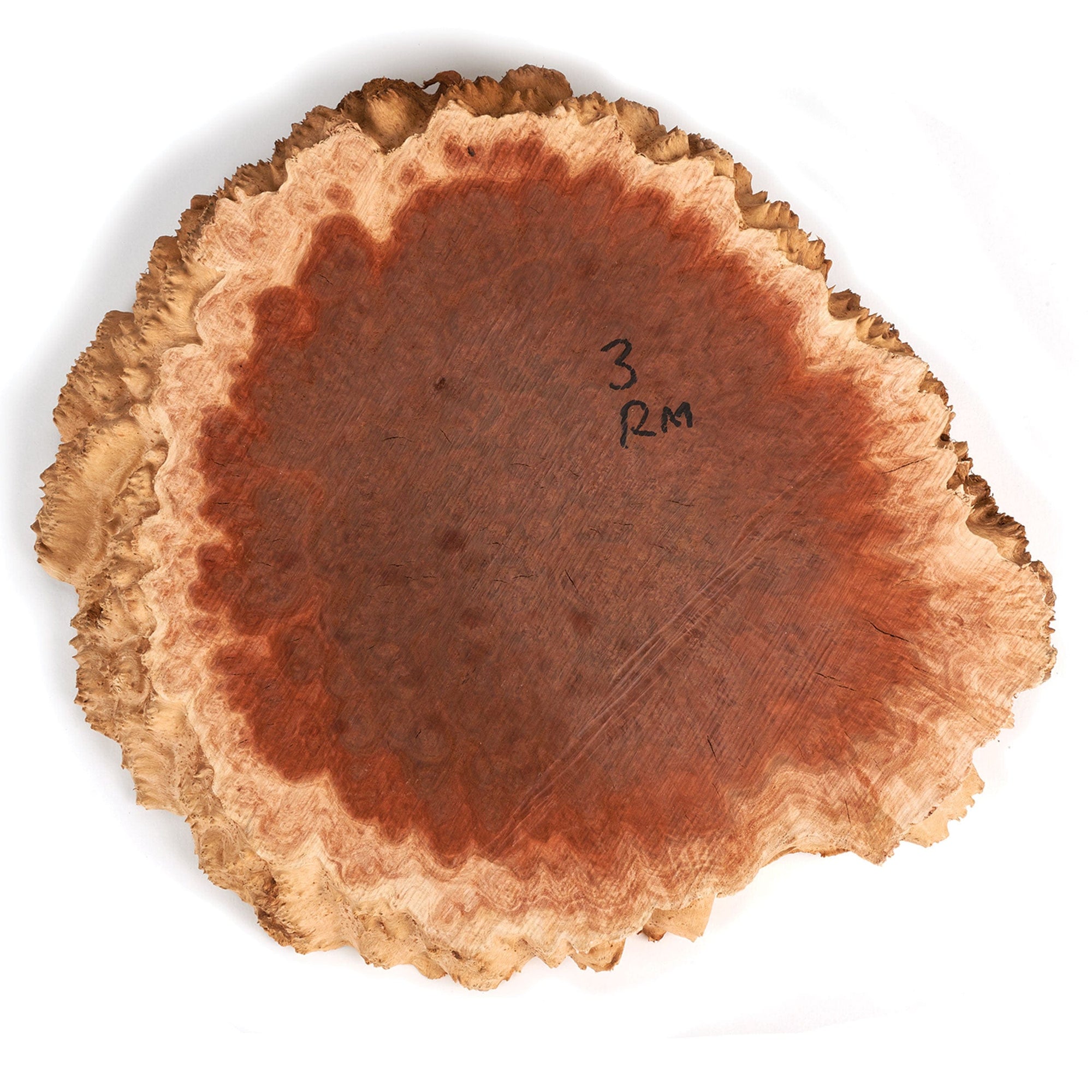 Australian Red Mallee Burl Slice - 2 kg - 4 kg alt 0
