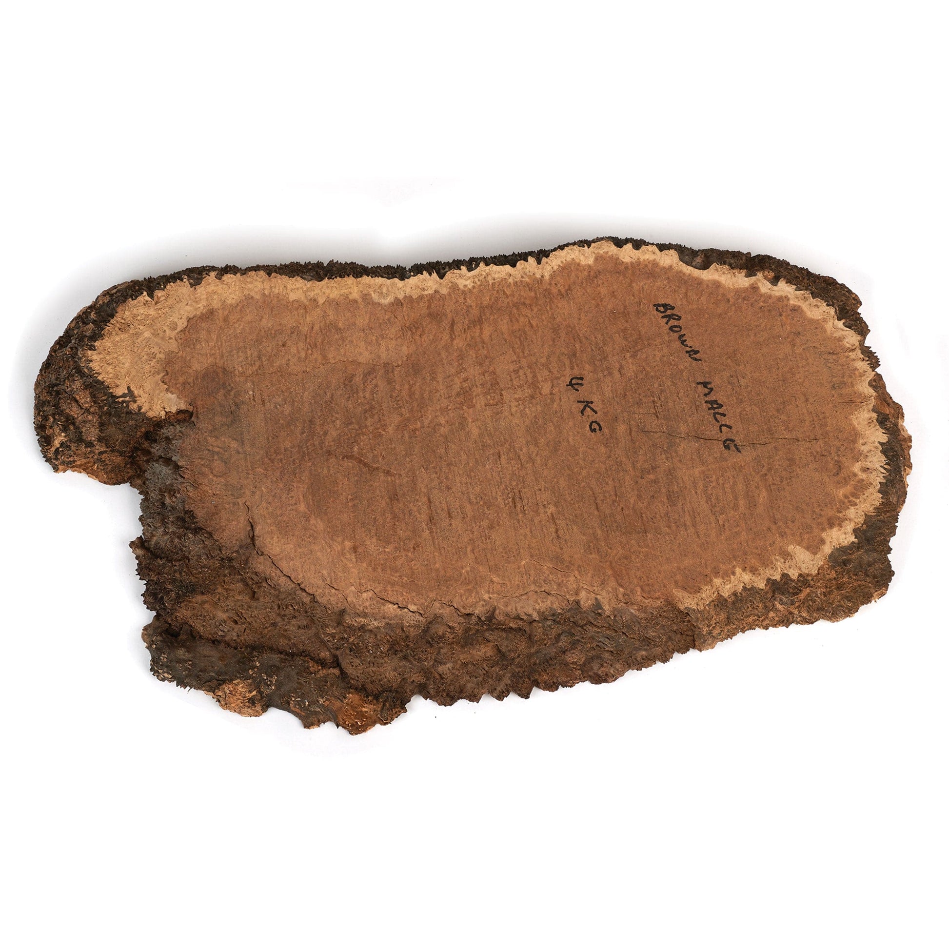 Australian Brown Mallee Burl Slice - 2 kg - 4 kg alt 0