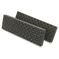 3D Micarta Knife Scales - 3/8" x 2" x 5" - Black and Gray Quail Feather - Pair alt 0