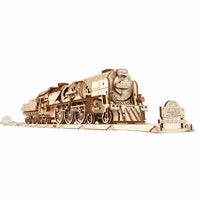 V-Express Steam Train with Tender Model Kit alt 0