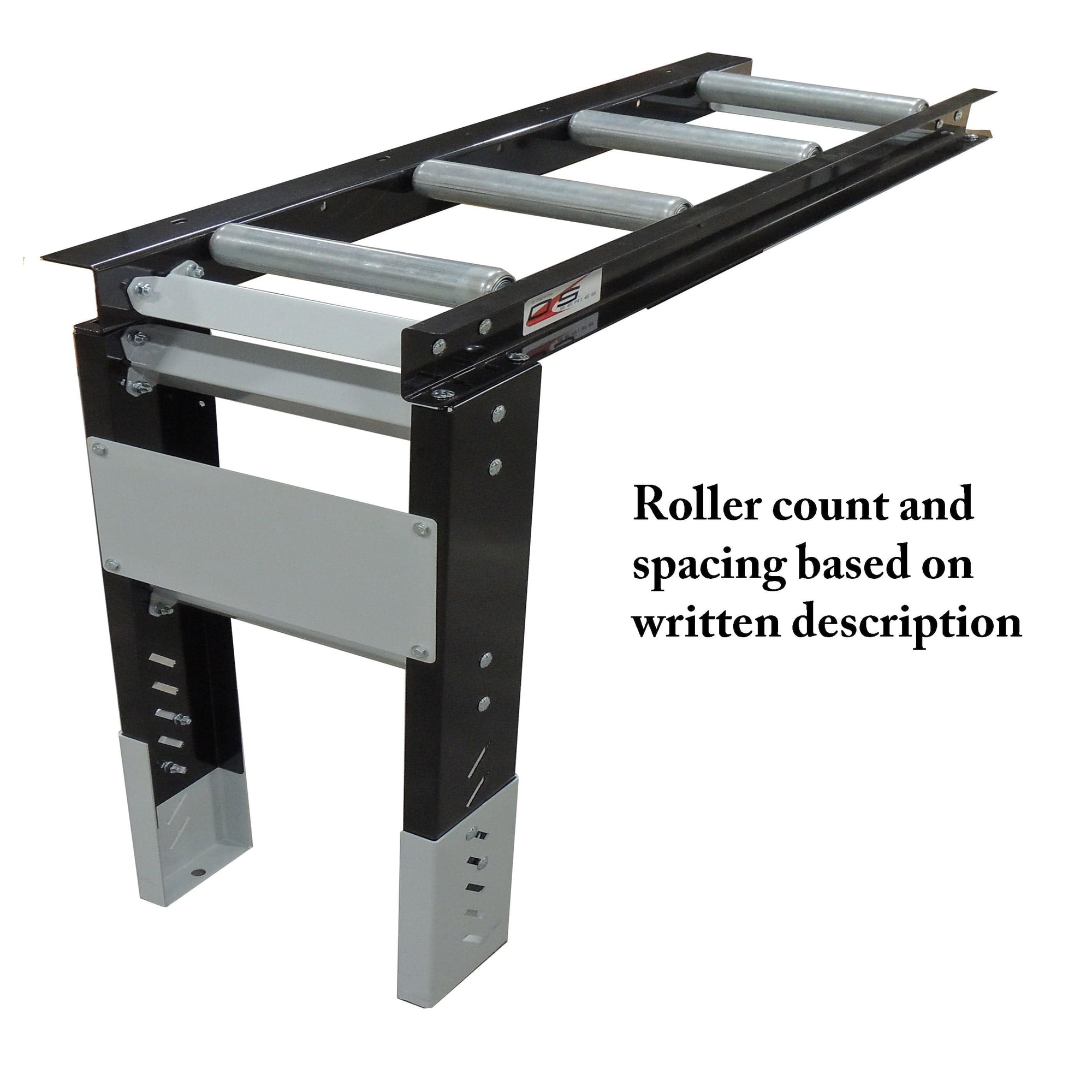 Roller Table Extension 4' x 22" Kit - 4 rollers - 12” Apart alt 0