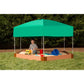 Classic Sienna 7' x  8' x 5.5 " Composite Hexagon Sandbox Kit with Telescoping Canopy/Cover - 2" profile alt 5