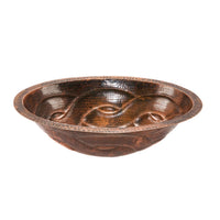 Oval Braid Under Counter Hammered Copper Sink alt 0