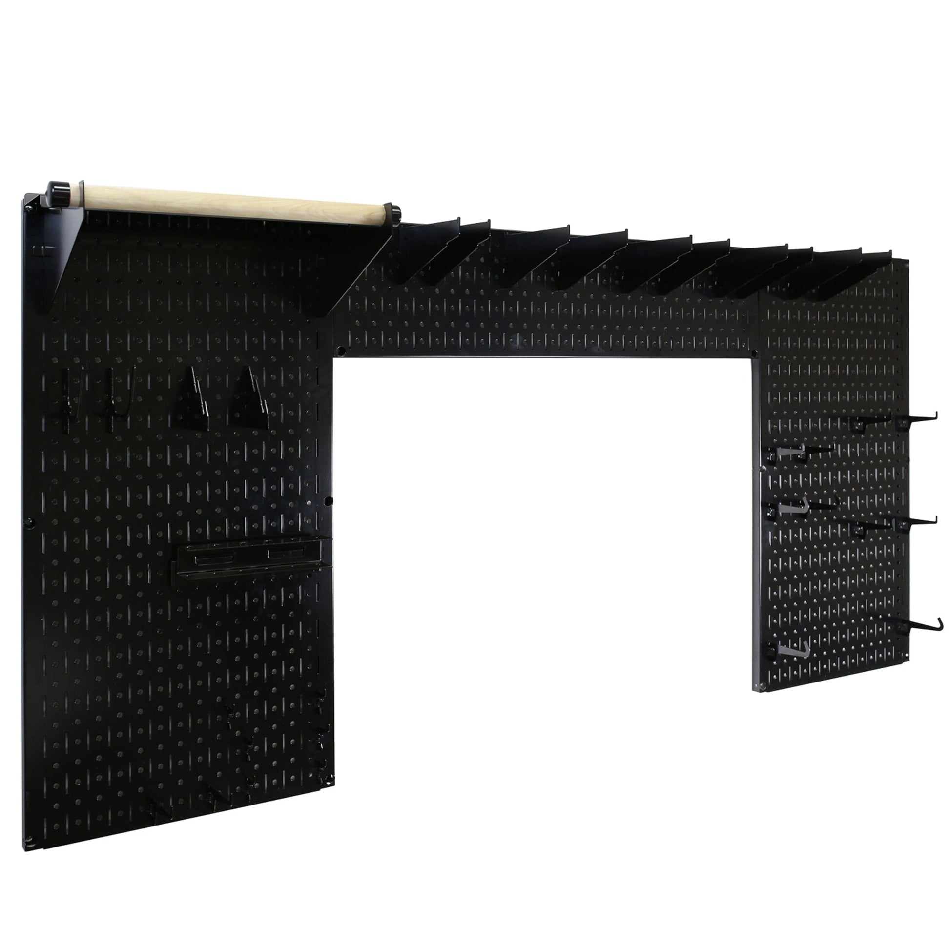 Lazy Guy DIY Maker Woodworking Tool Storage Organizer Set, Black alt 0