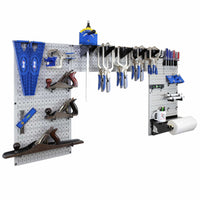 Lazy Guy DIY Maker Woodworking Tool Storage Organizer Set, Grey alt 0