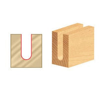 46376-K Spiral Up-Cut Ball Nose Double Flute Router Bit 1/8"R 1"CH 1/4"D 1/4"SH 2-1/2"OL alt 0