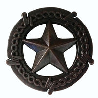 Star with Barbed Wire Knob, Oil Rubbed Bronze alt 0