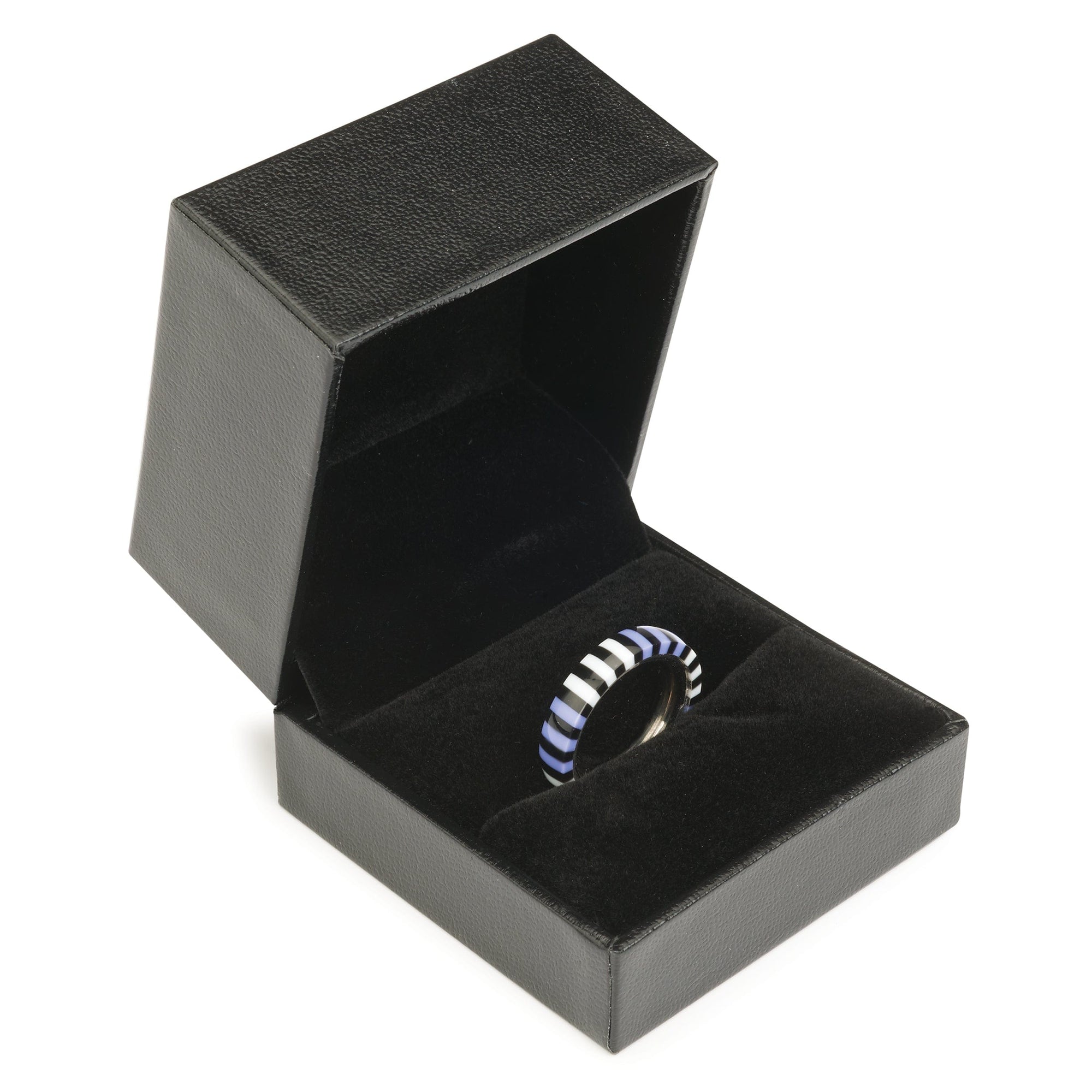 Ring Display Box - Black with Felt Lining alt 0