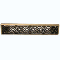 Small Celtic Style Pull,  Brass Oxide alt 0