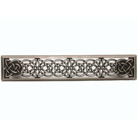 Small Celtic Style Pull, Satin Nickel Oxide alt 0