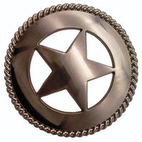 Large Star with Rope Pull, Satin Nickel alt 0