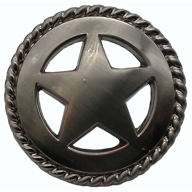 Star with Roped Edge, Satin Nickel alt 0