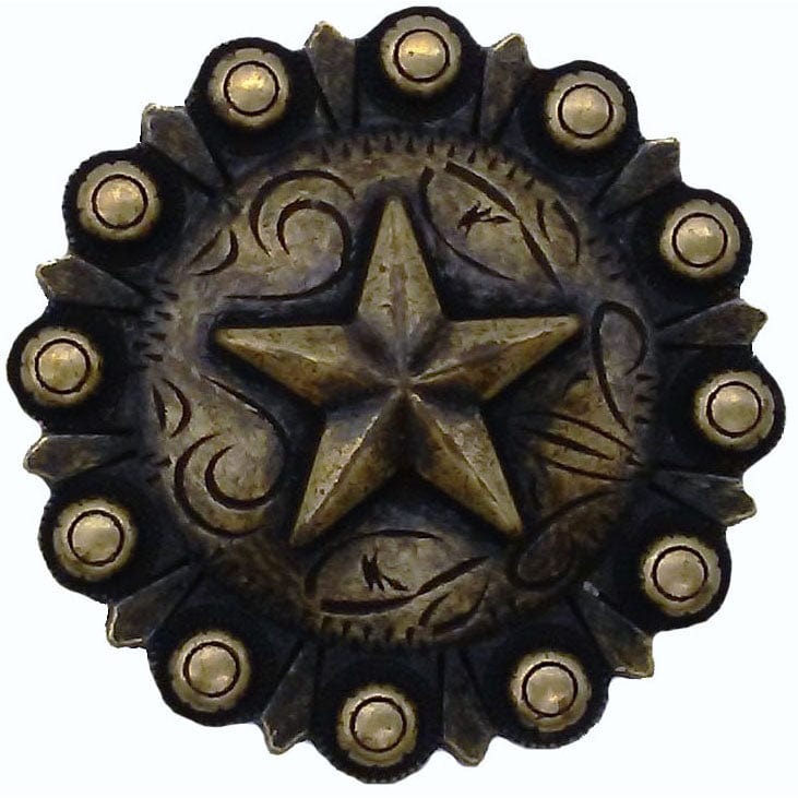 Star Conch Knob, Brass Oxide alt 0