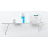 Wire Shelf Kit 48" W x 12" D, White alt 0