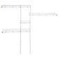 Closet Organizer Kit 5' - 8' W Fixed Mount, White alt 0