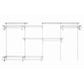 ShelfTrack Adjustable 4-Shelf Closet Organizer 5' - 8' W, White