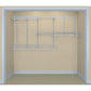 ShelfTrack Adjustable Closet Organizer 5' - 8' W, White alt 0