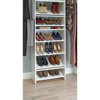 SuiteSymphony 25" W Angled Shoe Shelves, Pure White alt 0