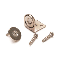 Stainless Steel Magnetic Latch with Bracket 3/4" Dia 20 lbs Holding Strength alt 0