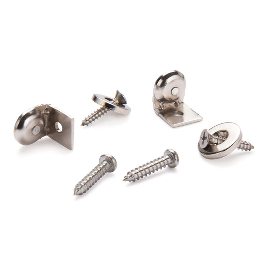 Stainless Steel Magnetic Latch with Bracket 1/2" Dia 10 lbs Holding Strength pair alt 0