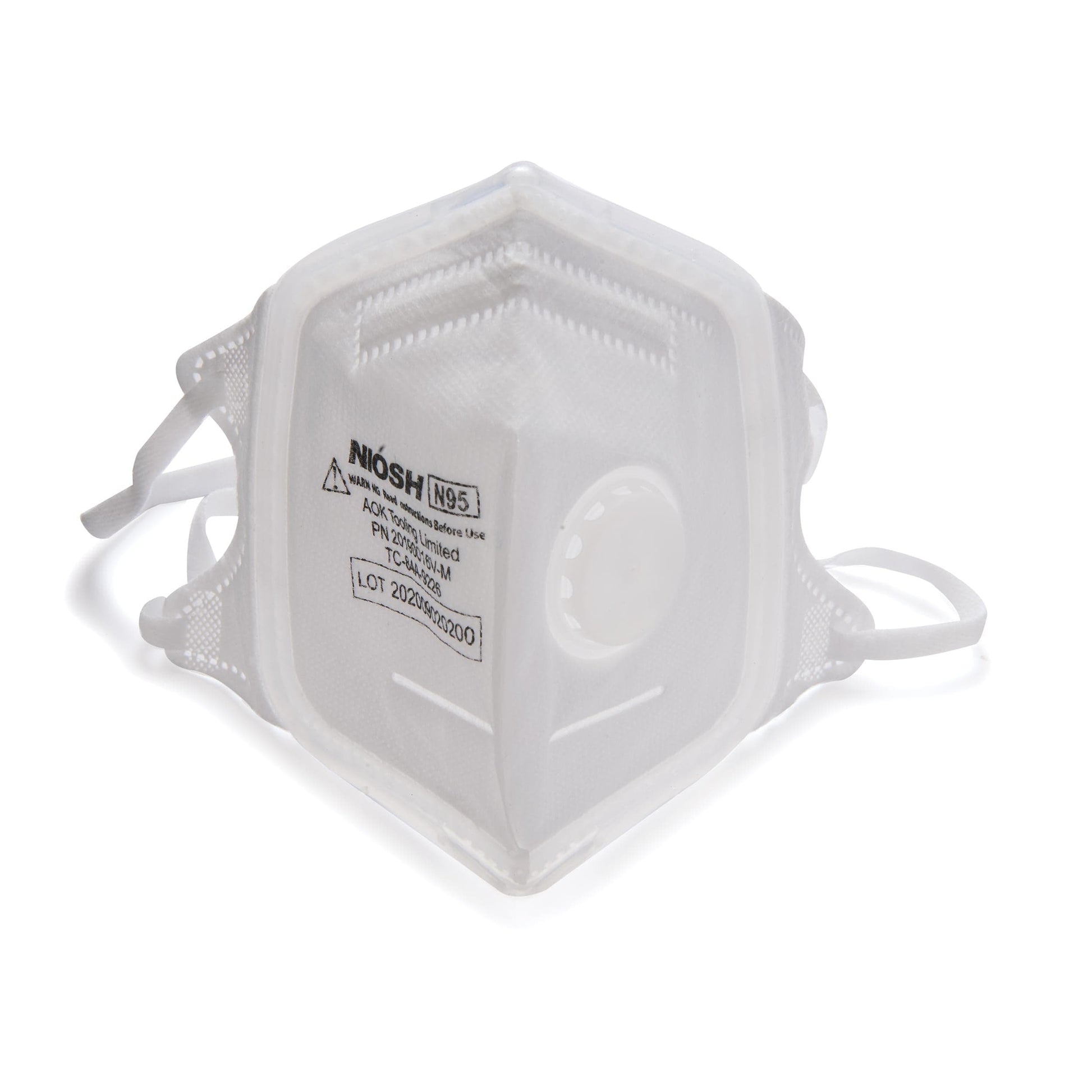 N95 V-Fold+ Valved Respirator with 360-Degree Silicone Seal - Medium - 3 Pack alt 0