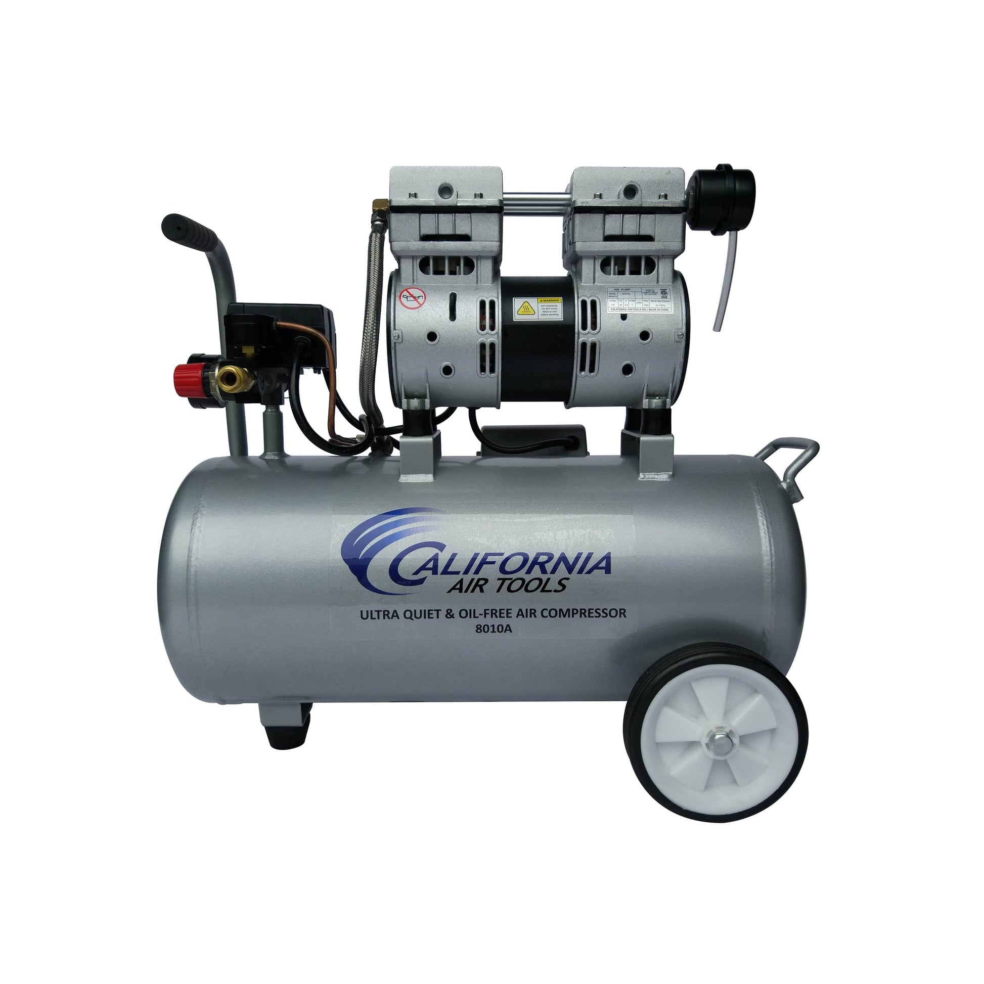 1HP 8 Gallon Oil-Free Aluminum Tank Air Compressor alt 0