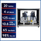 4HP 20 Gallon Oil-Free Compressor with Air Drying System and Auto Drain Valve in Soundproof Cabinet alt 0