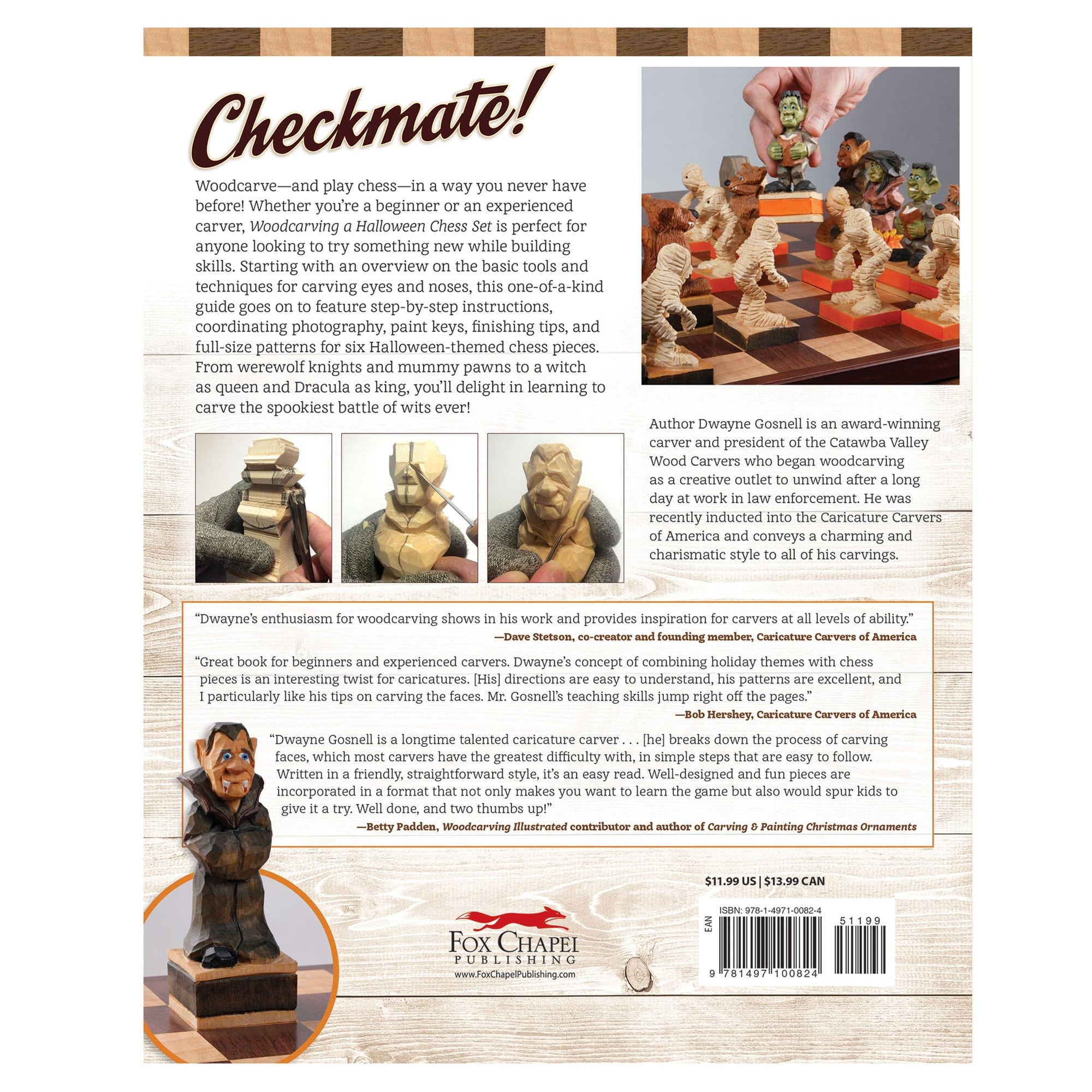 Woodcarving a Halloween Chess Set alt 0