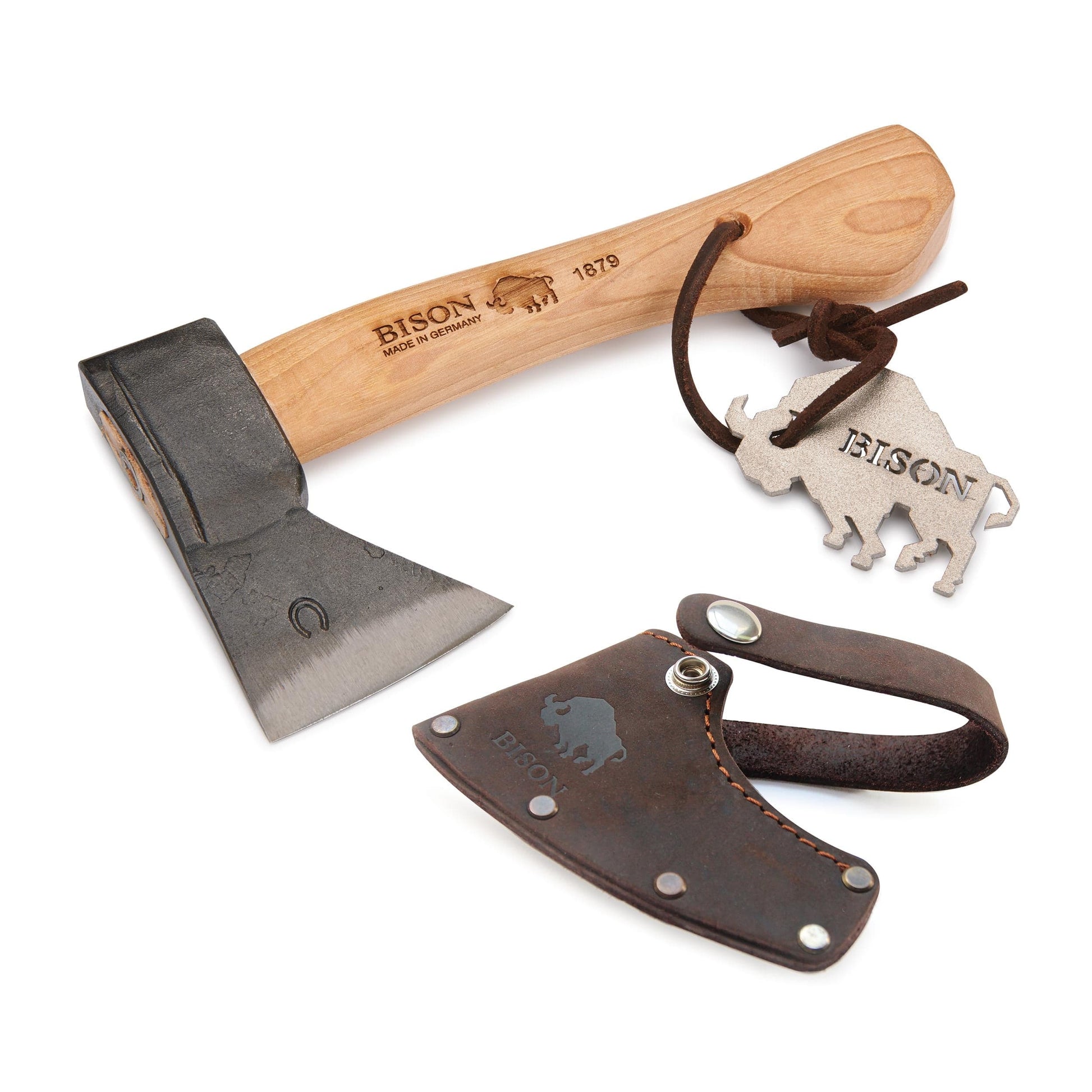 Trekking Hatchet with Leather Sheath - 9.44" OL alt 10