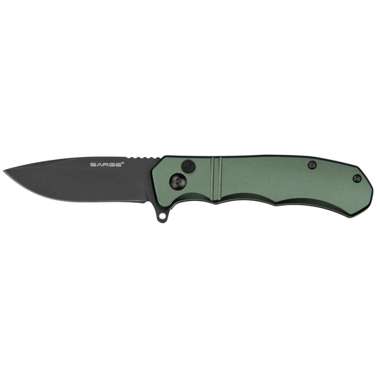 Command - Army Green Turbo Lock Folder Knife, Stainless Steel 3" Blade alt 0
