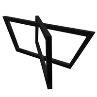 Rhombus Slab Leg Set 15.5" High Black alt 5