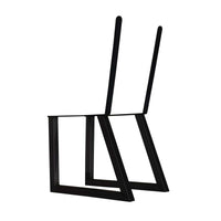 Bench Legs with Back Rest Black Pair alt 0