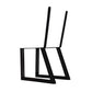 Bench Legs with Back Rest Black Pair alt 0