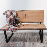 Bench Legs with Back Rest Black Pair alt 0