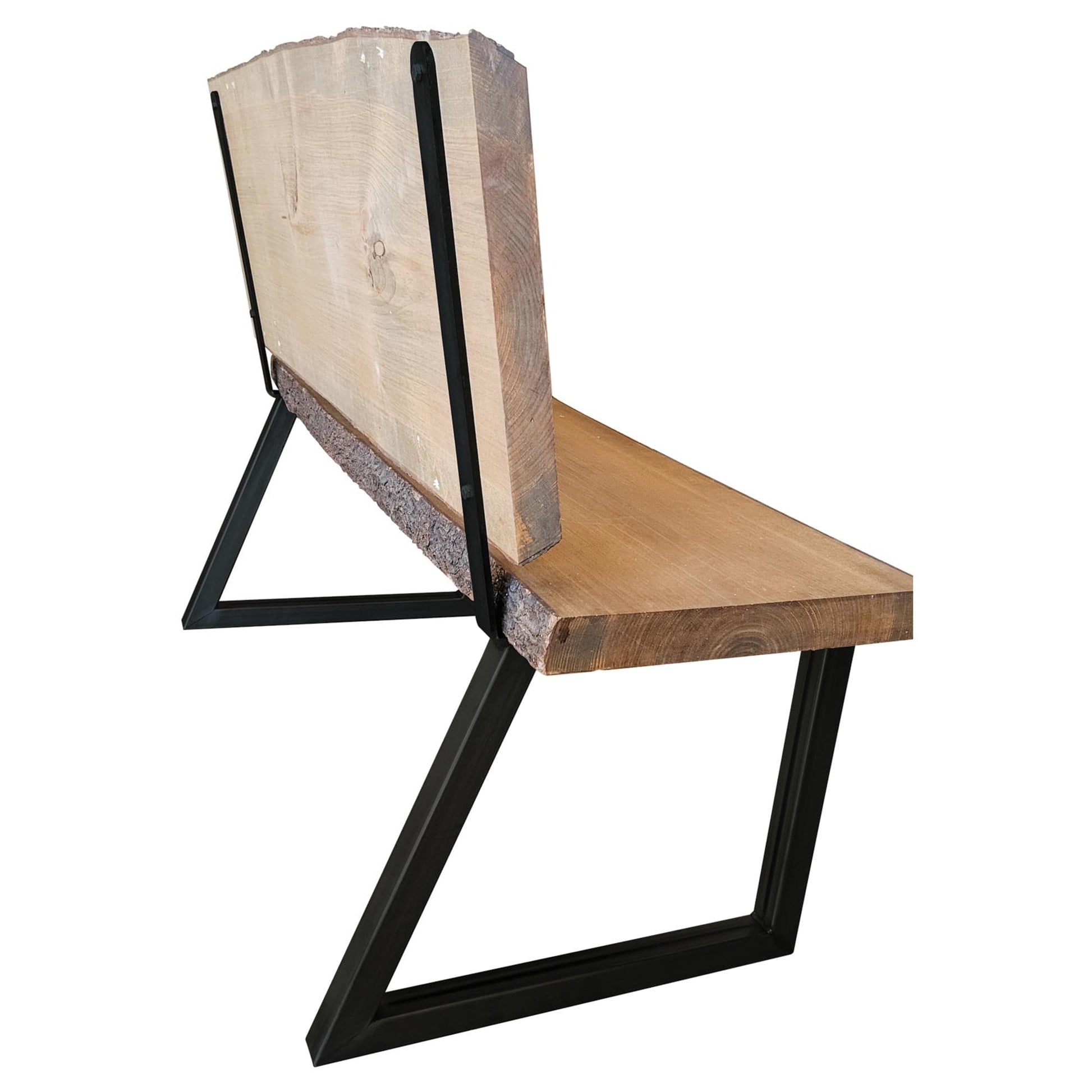 Bench Legs with Back Rest Black Pair alt 0