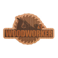 Plane & Saw Blade Cherry Sticker alt 0