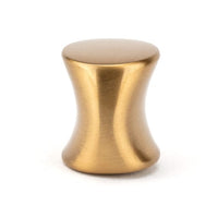 Contemporary Knob, 1-3/16" x 7/8", Aurum Brushed Gold alt 0