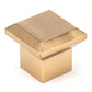 Transitional Knob, 1-11/32" x 1-11/32", Aurum Brushed Gold alt 0