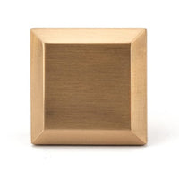 Transitional Knob, 1-11/32" x 1-11/32", Aurum Brushed Gold alt 0