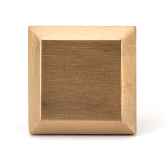 Transitional Knob, 1-11/32" x 1-11/32", Aurum Brushed Gold alt 0