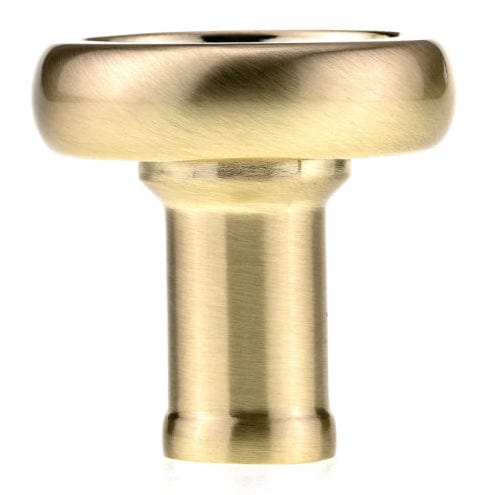Eclectic Knob, 1-13/32" D, Satin Brass alt 0