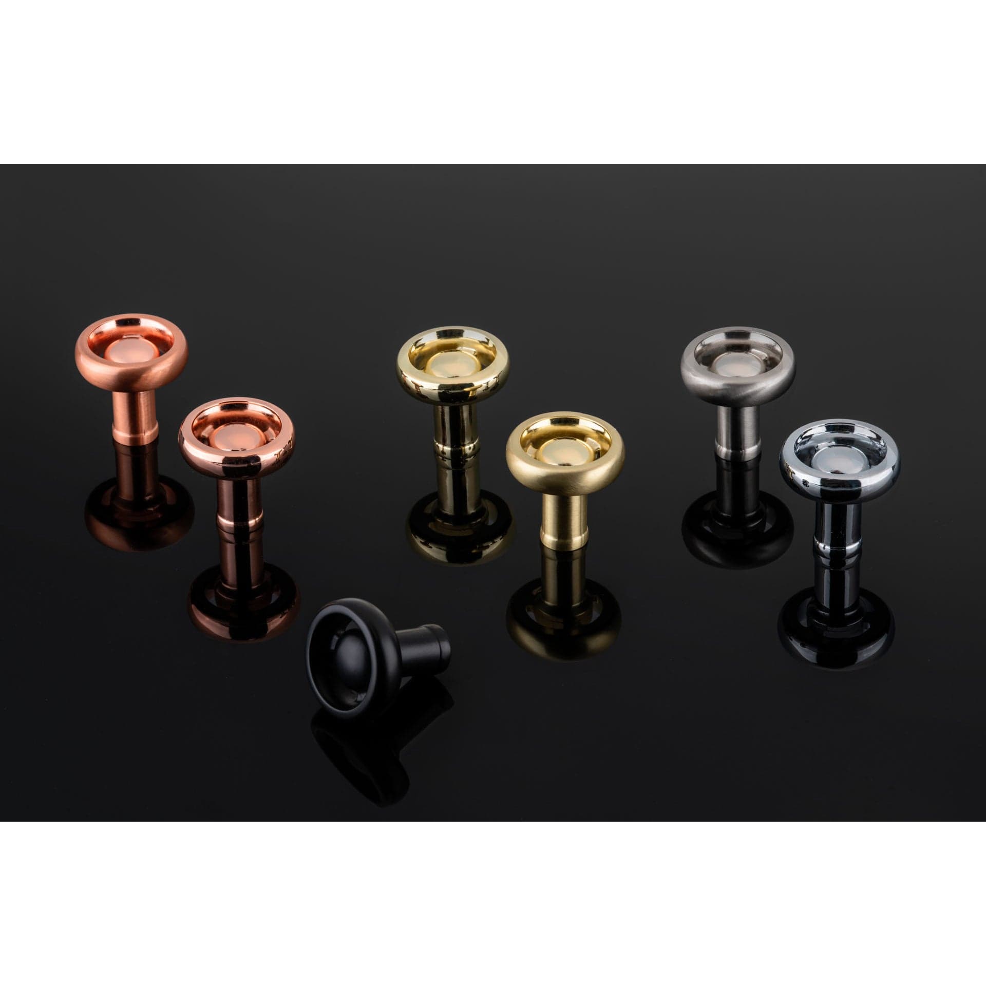 Eclectic Knob, 1-13/32" D, Brushed Nickel alt 0