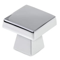 Contemporary Knob, 1-5/32" x 1-5/32", Chrome alt 0
